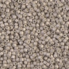 Miyuki delica Beads 11/0 - Galvanized matted ash grey DB-1176